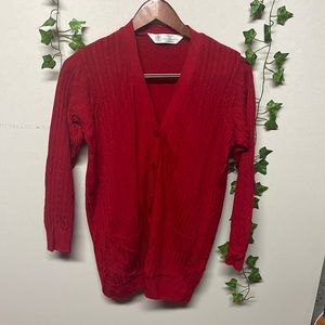 Red Cárdigan, Marks and Spencer, size 8